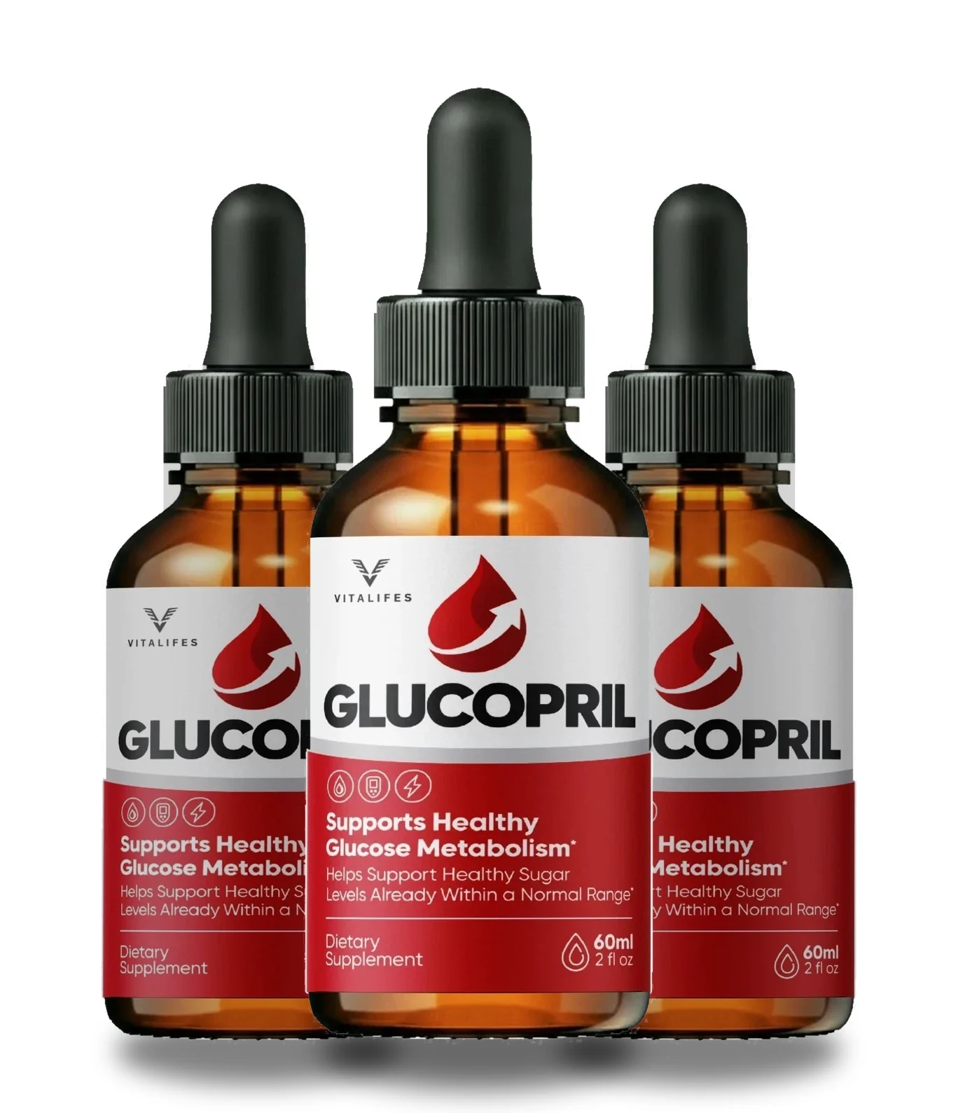 The GlucoPril 3 bottles pack